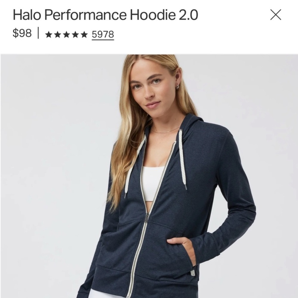 Vuori set of Halo Performance Hoodie 2.0 + Performance Jogger Sweatpants XS - Picture 5 of 9